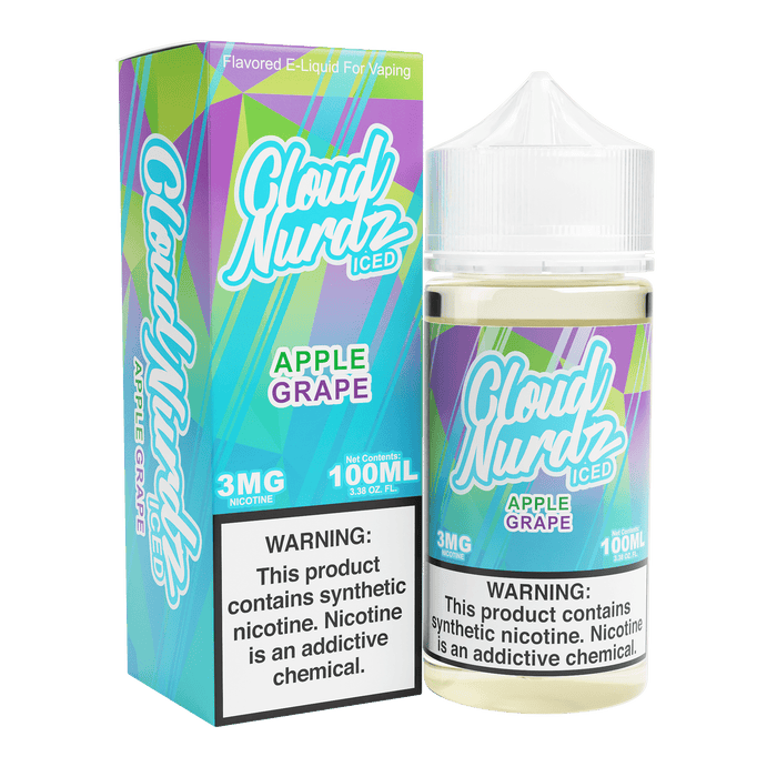  - Cloud Nurdz Grape Apple Ice E-Liquid Flavor