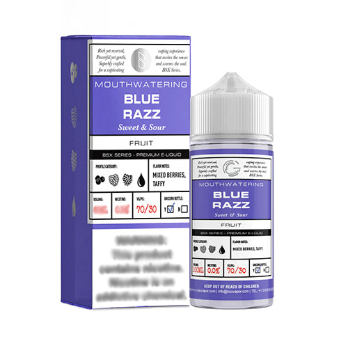  - Glas Vapor Basix Blue Razz 100ml E-Liquid Flavor