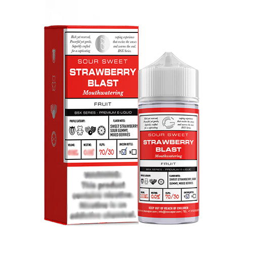  - Glas Vapor Basix Strawberry Blast 100ml E-Liquid Flavor