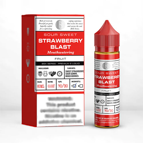  - Glas Vapor Basix Strawberry Blast 60ml E-Liquid Flavor